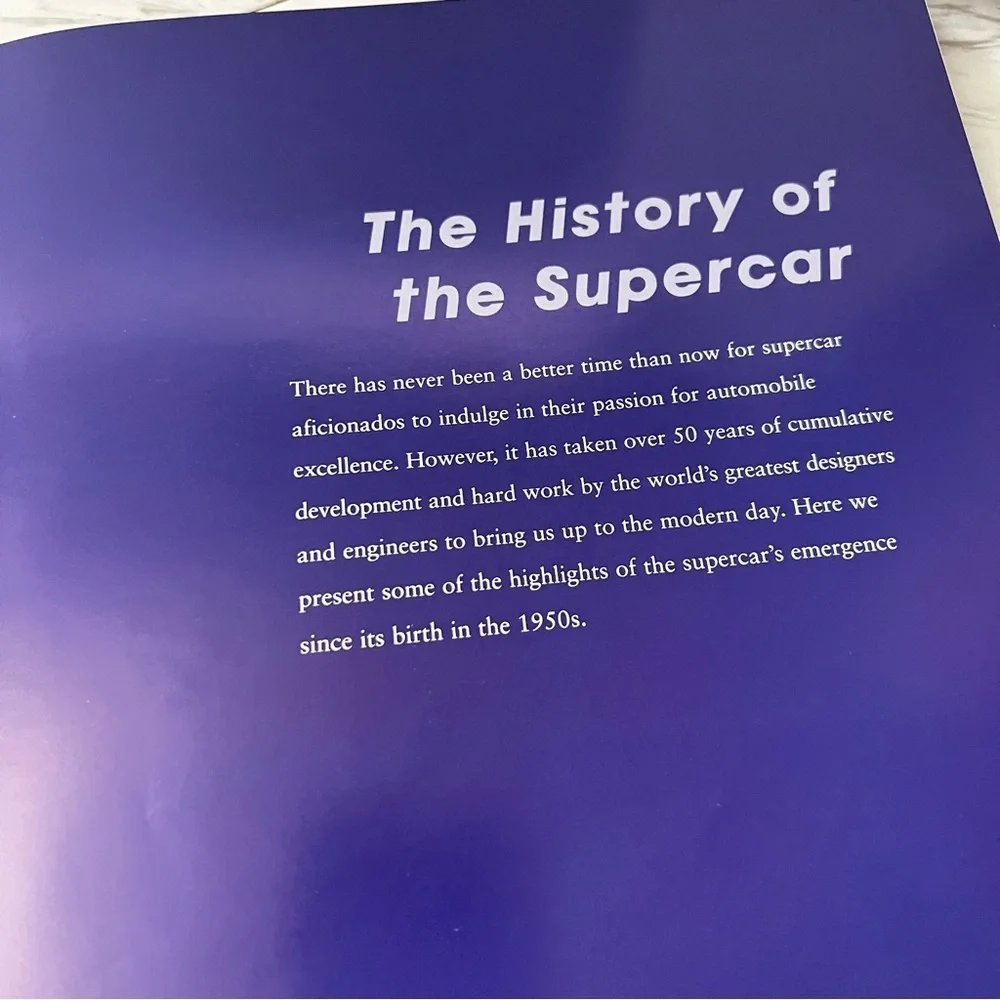 Supercars Driving The Dream By Adam Phillips Hard Cover Book